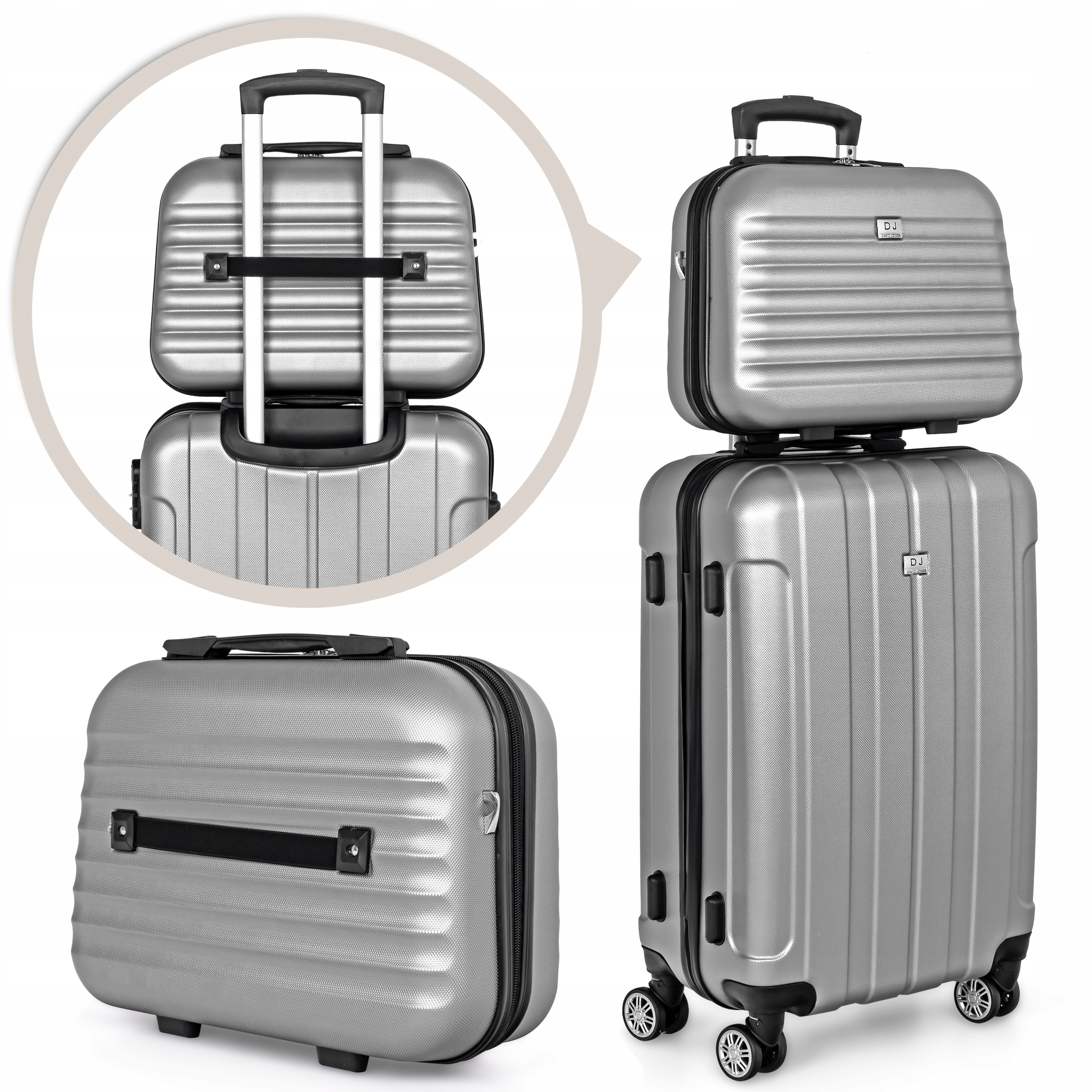 Zestaw walizek podróżnych David Jones 4w1 - BA-1050-4D