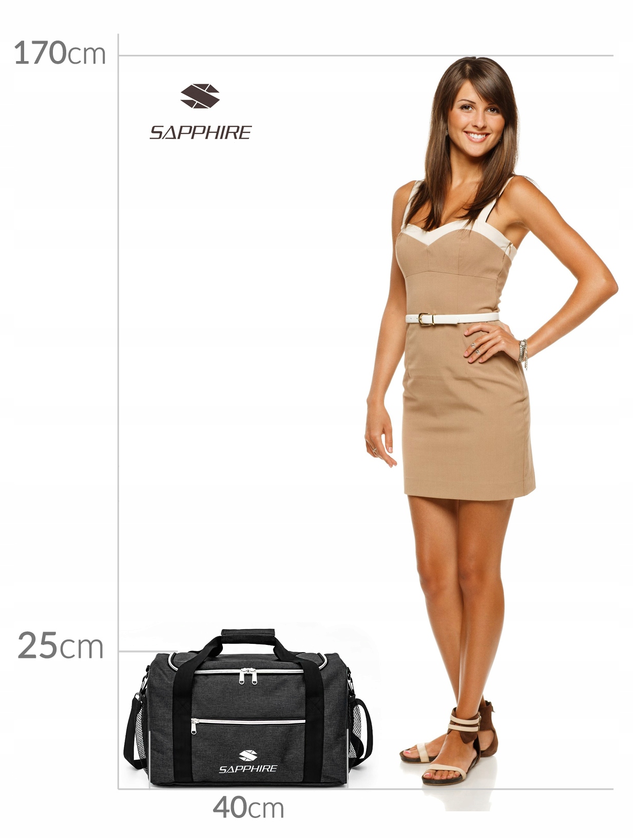 Torba podróżna Sapphire ST-130 - czarna