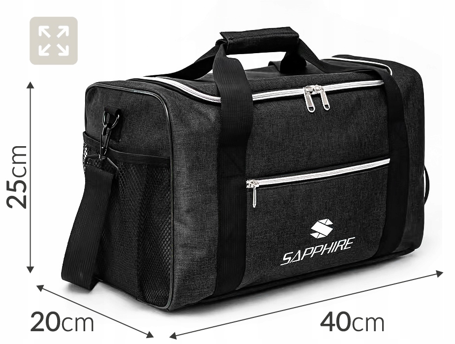 Torba podróżna Sapphire ST-130 - czarna