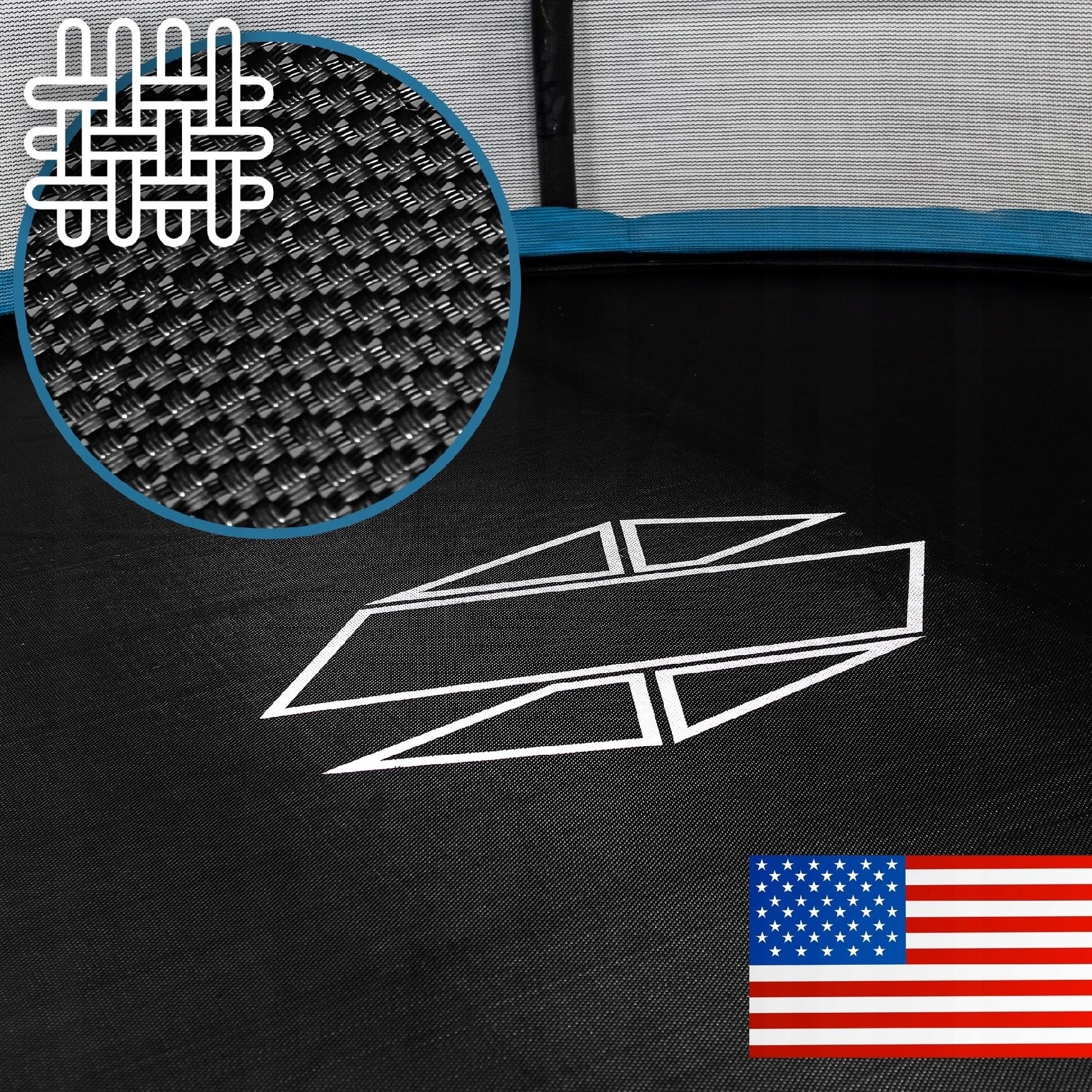 Trampolina Sapphire ST-1515W 15FT 465 cm z siatką wewnętrzną + drabinka GRATIS - niebieska Trampolina Sapphire ST-1515W 15FT 465 cm z siatką wewnętrzną + drabinka GRATIS - niebieska
