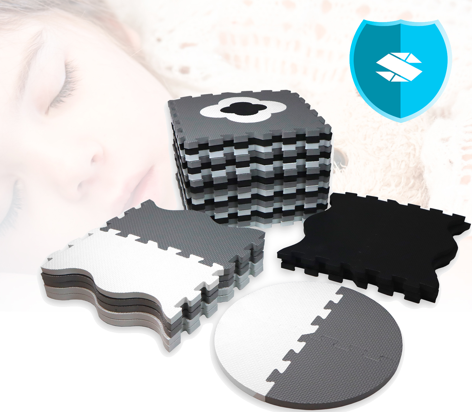 Mata puzzle z obrzeżami Sapphire Kids SK-38 - formy