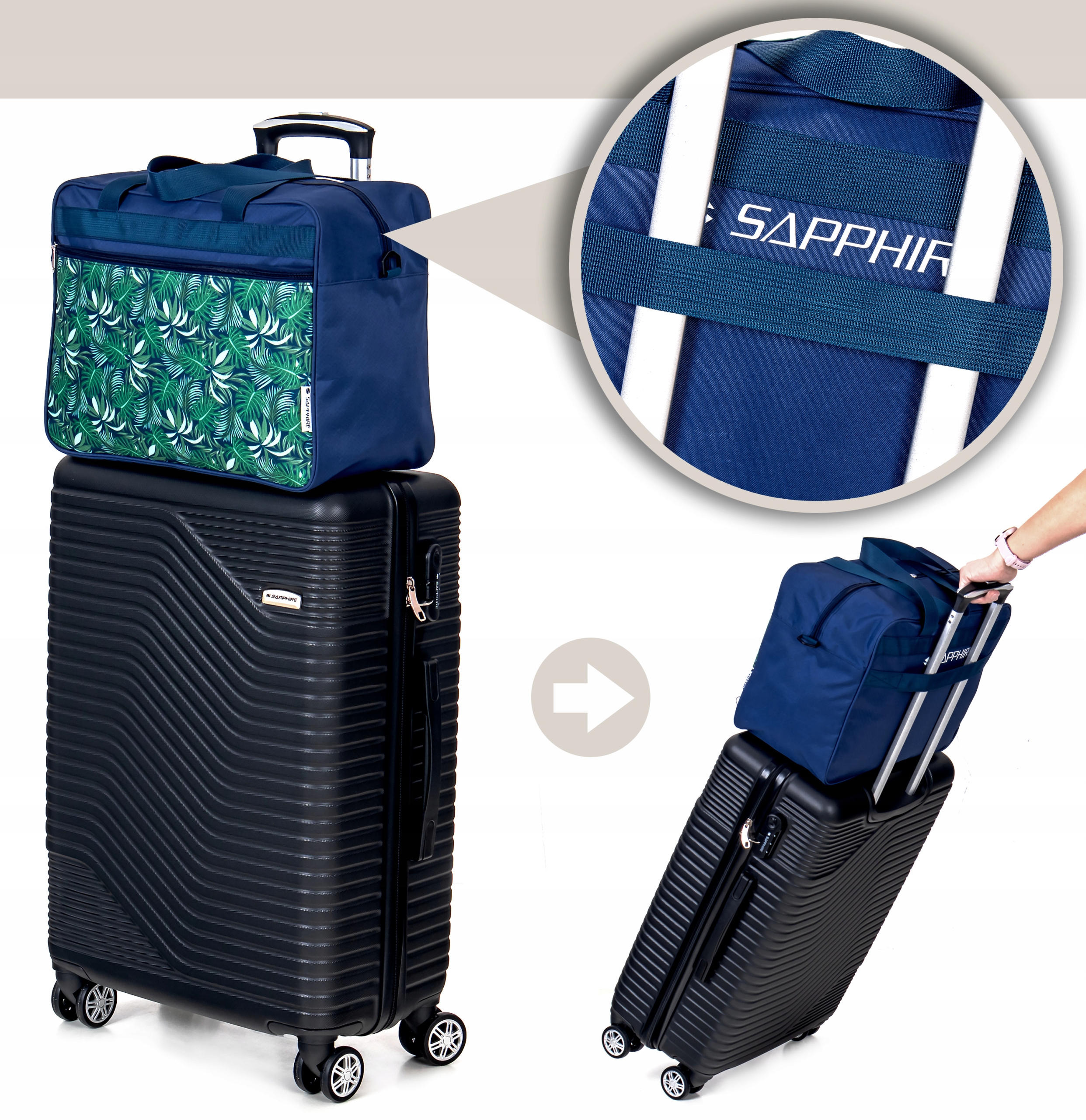 Torba podróżna Sapphire ST-142 - granatowa