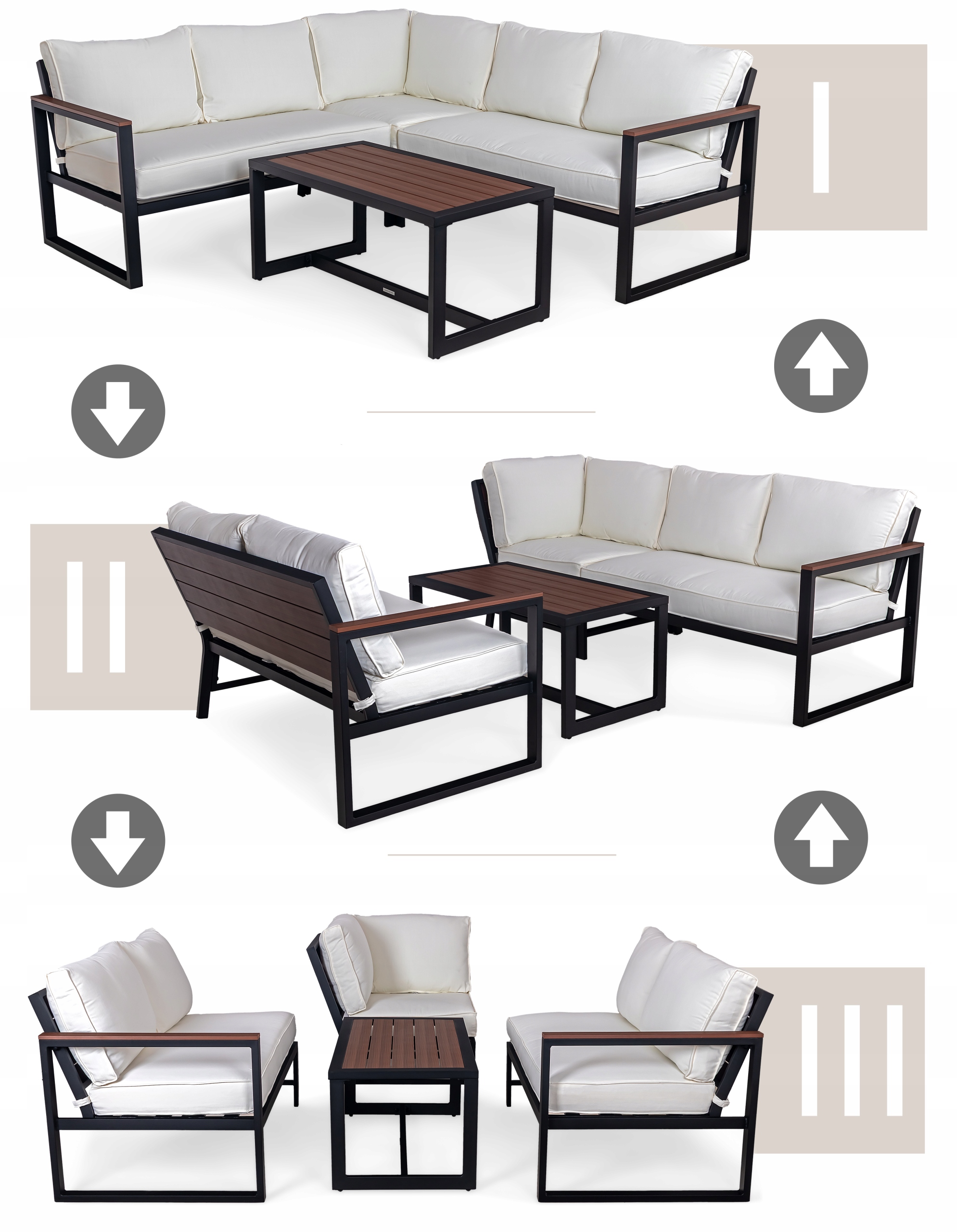 Zestaw mebli ogrodowych Sapphire ST-980 Betti Zestaw mebli ogrodowych Sapphire ST-980 Betti