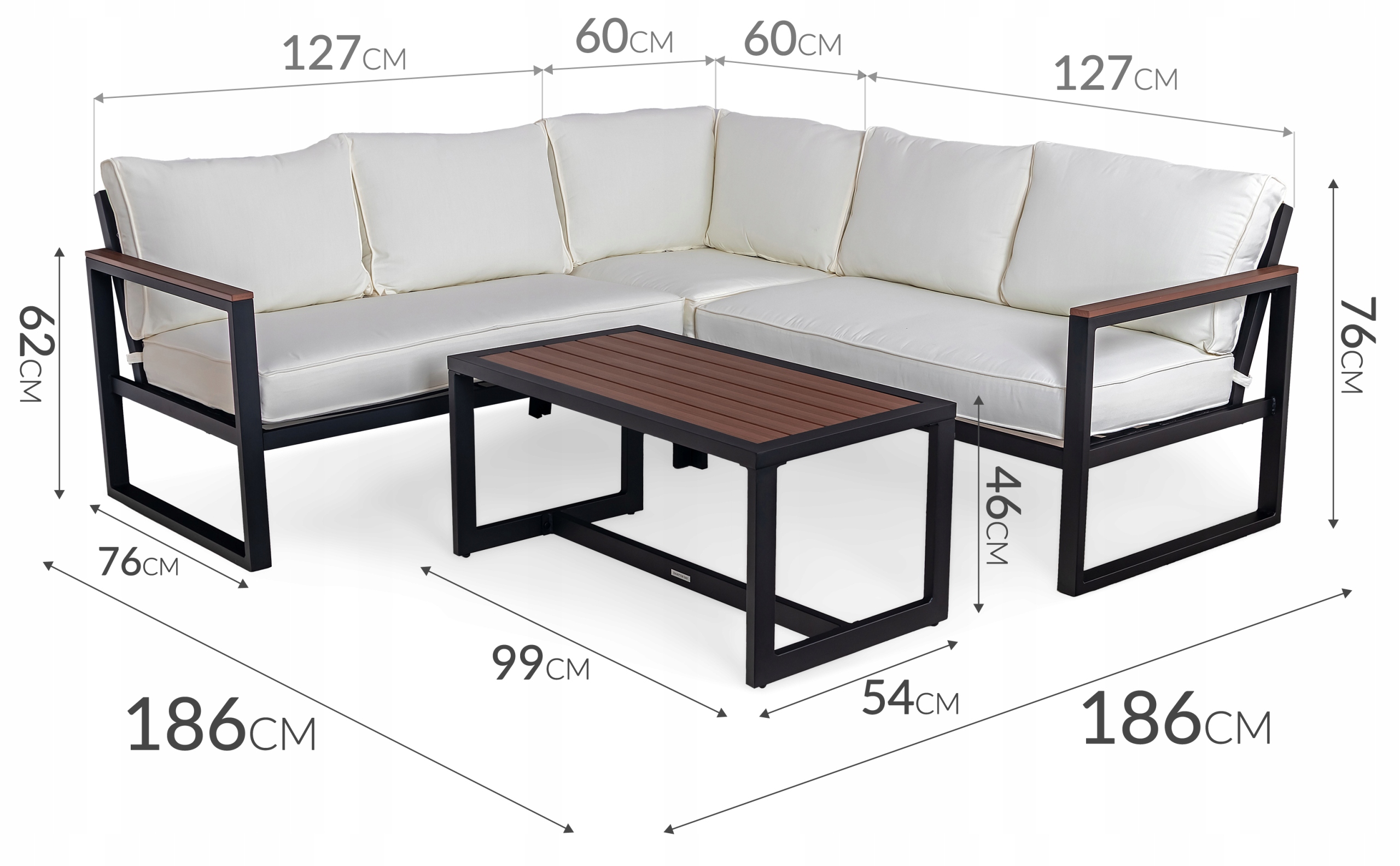 Zestaw mebli ogrodowych Sapphire ST-980 Betti Zestaw mebli ogrodowych Sapphire ST-980 Betti