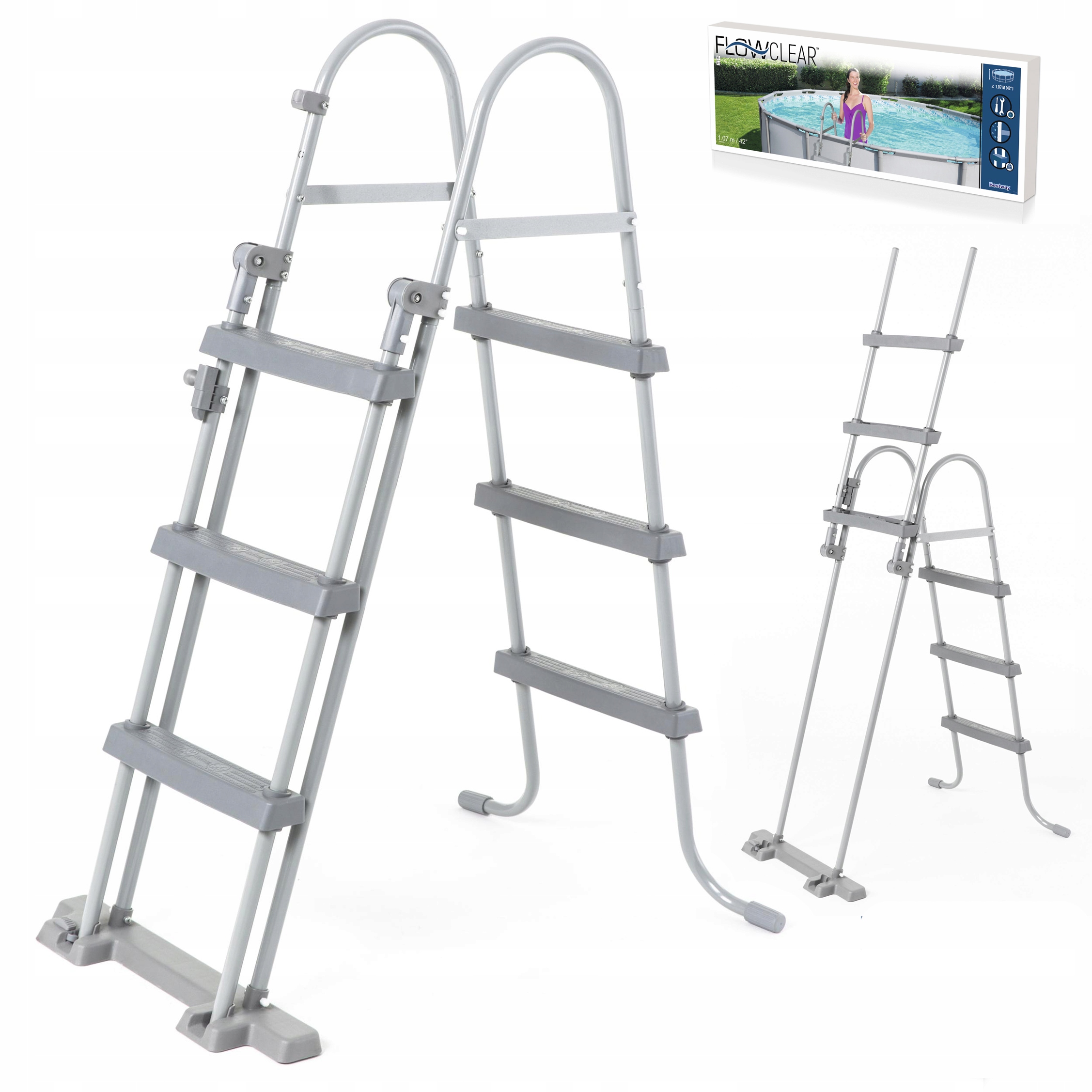 Drabinka do basenów Bestway Safety Pool Ladder 107 cm 58330