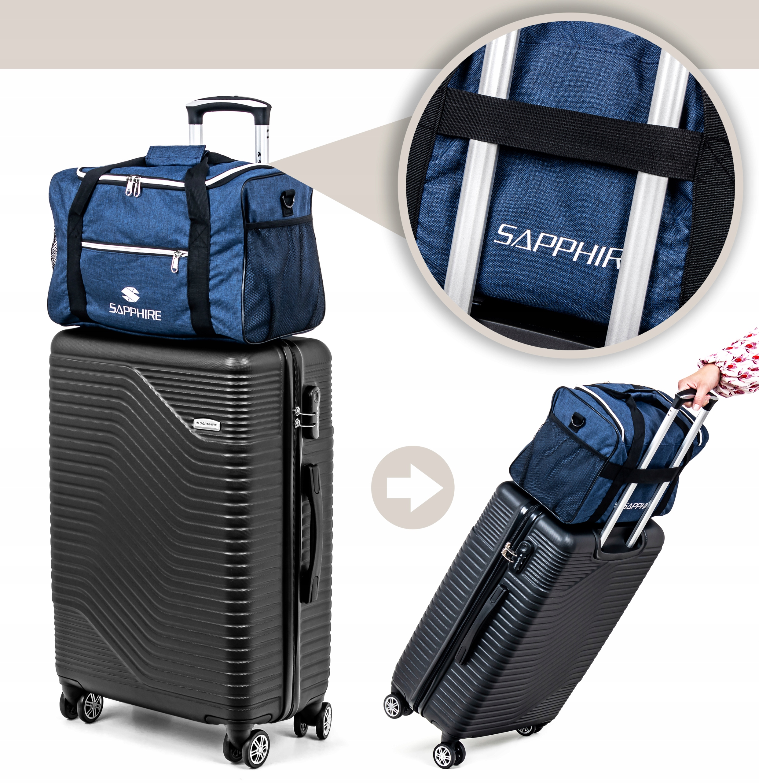 Torba podróżna Sapphire ST-130 - niebieska