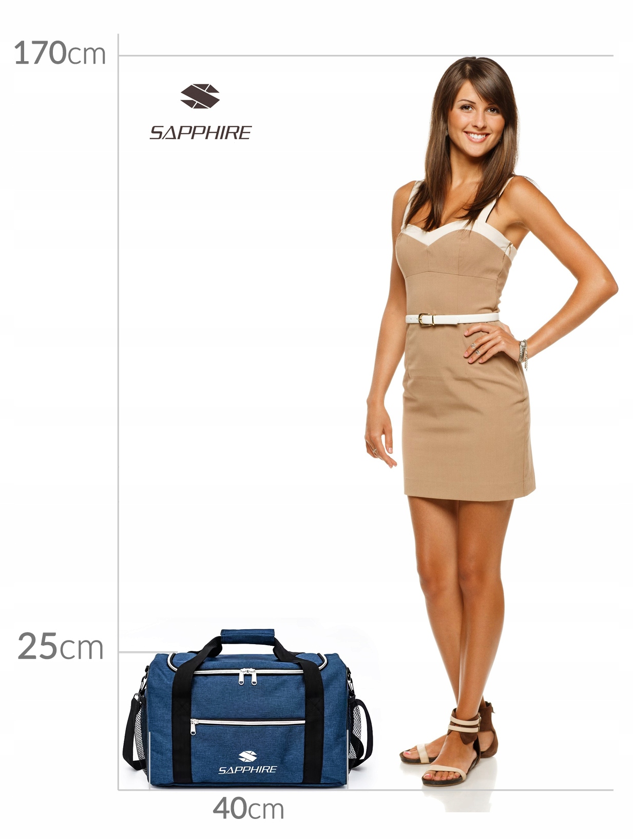 Torba podróżna Sapphire ST-130 - niebieska