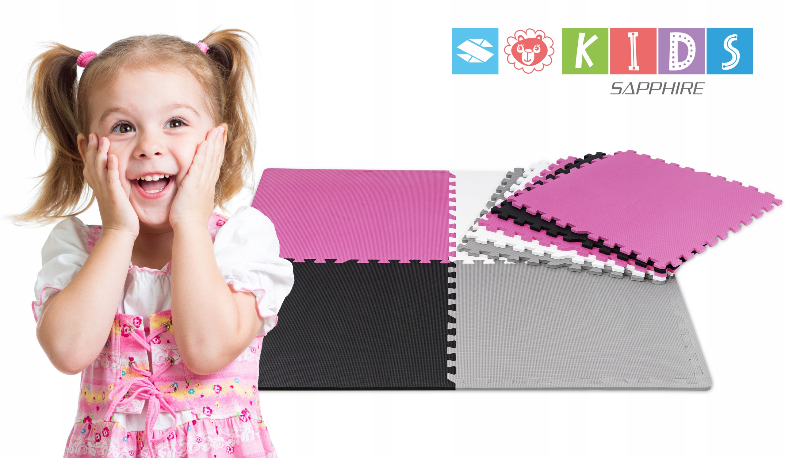 Podłogowa mata puzzle dla dzieci Sapphire Kids SK-42 - Ina