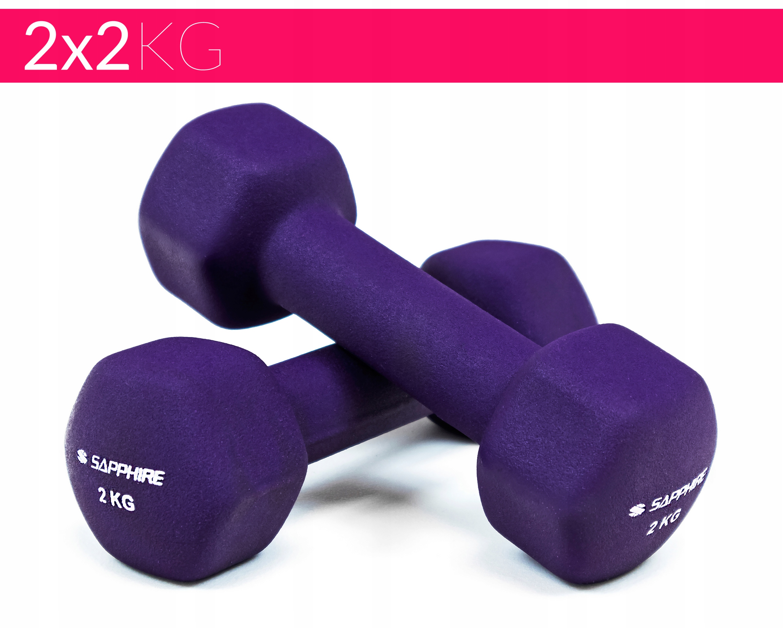 Hantelki fitness Sapphire SG-1102DV 2x2 kg