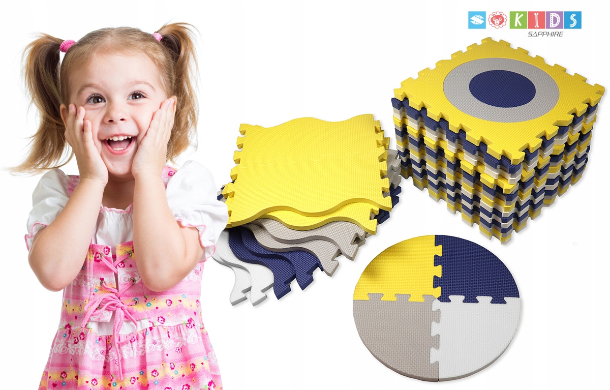 Mata puzzle z obrzeżami Sapphire Kids SK-37 - kropki