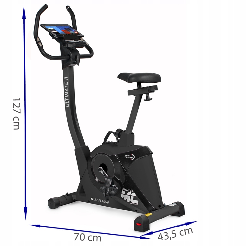 Rower elektromagnetyczny SG-922B Sapphire ULTIMATE II grafitowo-czarny z kategorii Rowery treningowe, marka Sapphire 