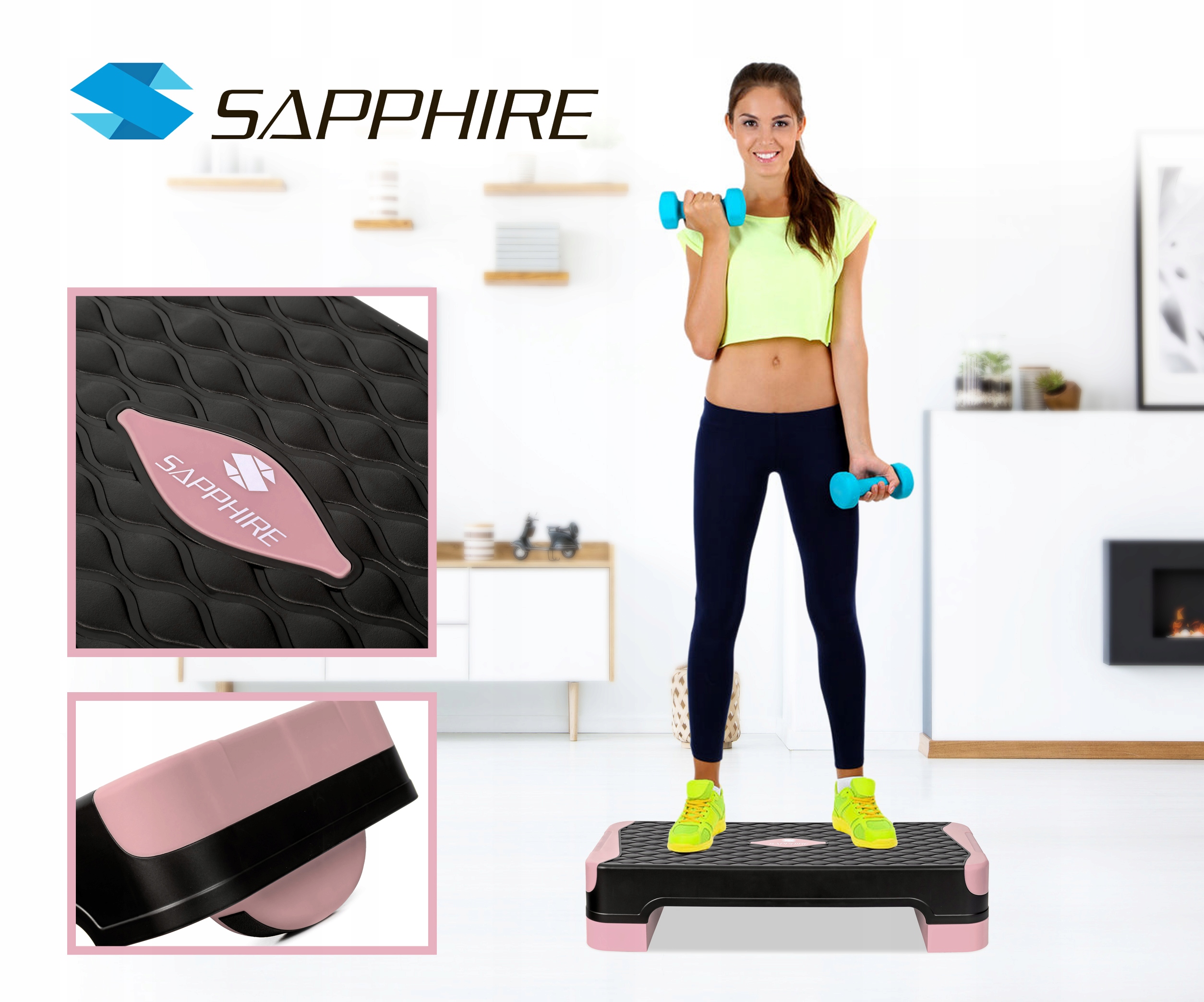 Step fitness Sapphire SG-045 z kategorii Stepy, marka Sapphire 