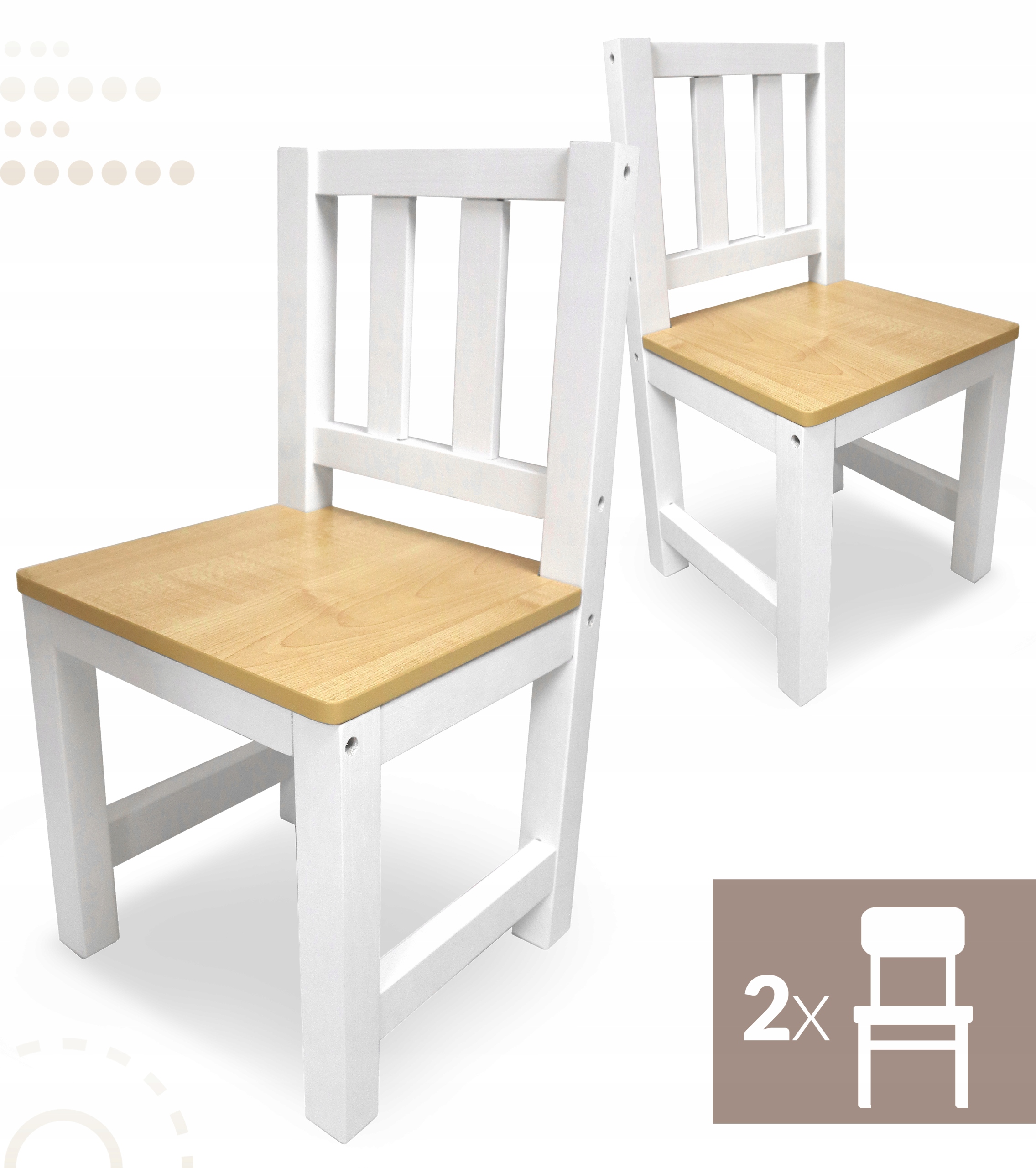 Drewniany stolik z krzesełkami dla dzieci Sapphire Kids SK-45
