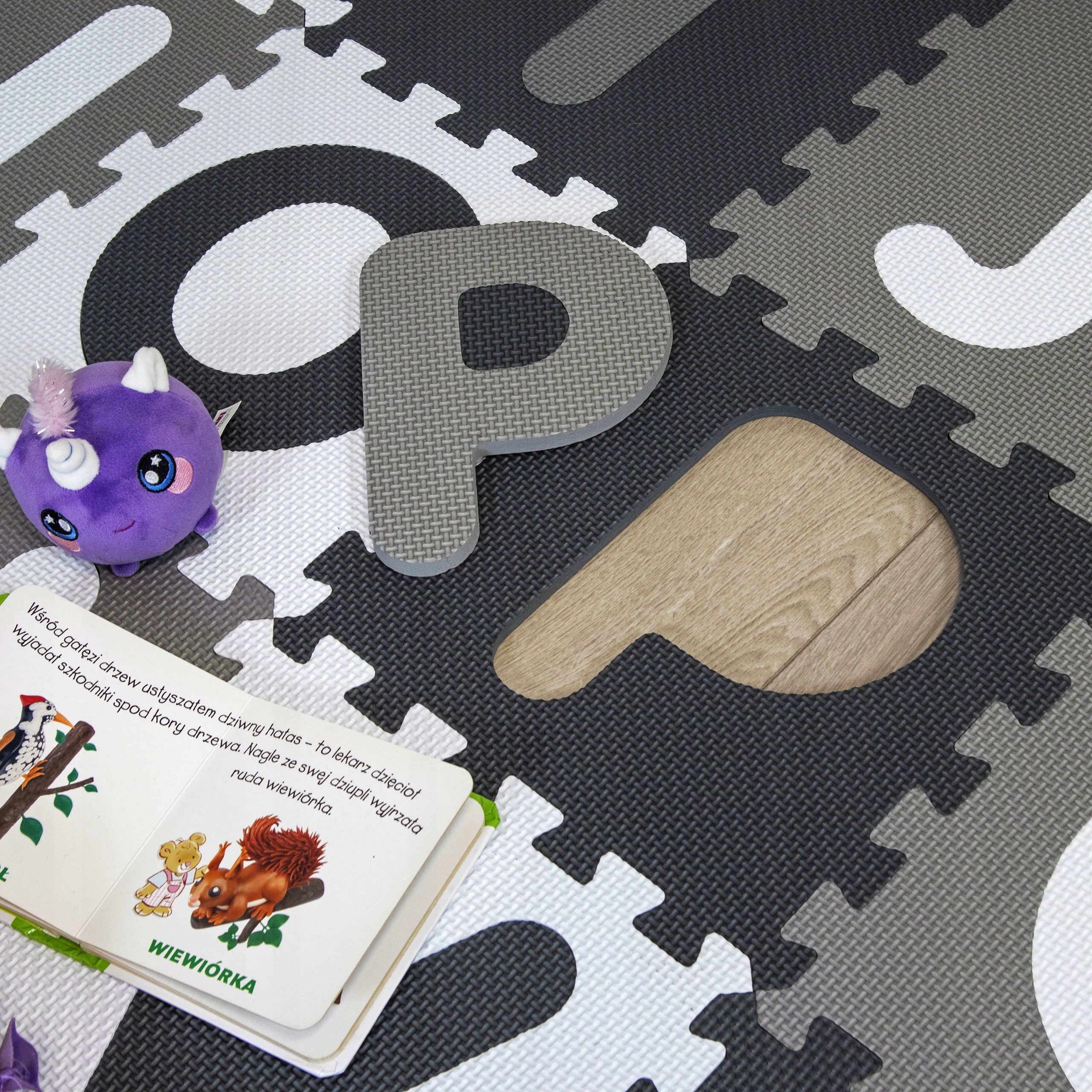 Podłogowa mata puzzle dla dzieci Sapphire Kids SK-20 - cyferki i literki