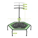 Trampolina Virtufit fitness pro z uchwytem 127 cm