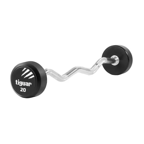 Barbell łamany PU Tiguar 20 kg 