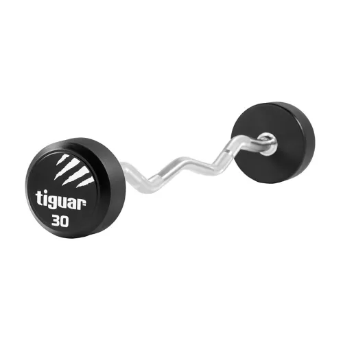 Barbell łamany PU Tiguar 30 kg
