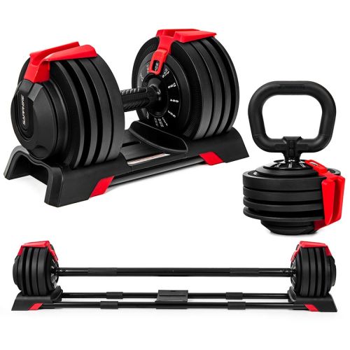 Hantla regulowana 3w1 sztanga kettlebell Sapphire SG-3010 2-24 kg