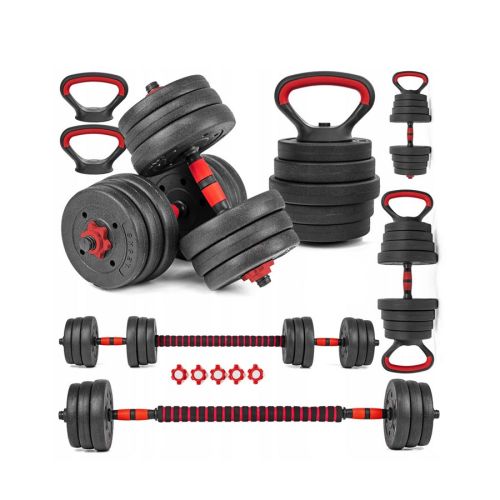 Hantle regulowane 6w1 sztanga kettlebell Sapphire SG-1110K 2x10kg