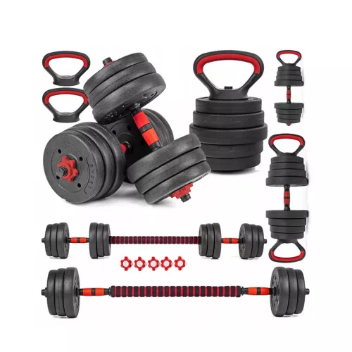 Hantle regulowane 6w1 sztanga kettlebell Sapphire SG-1110K 2x10kg