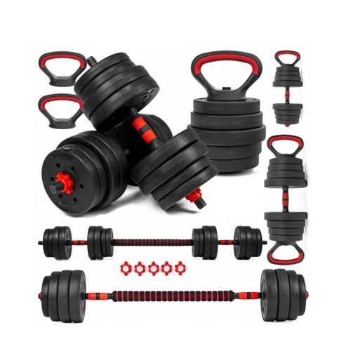 Hantle regulowane 6w1 sztanga kettlebell Sapphire SG-1115K 2x15kg 