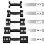 Hantle regulowane HMS HL02 2x5 kg - czarne Hantle regulowane HMS HL02 2x5 kg - czarne