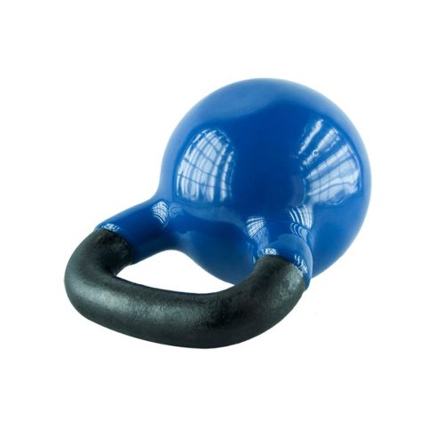 Kettlebell żeliwny HMS KNV08 z powłoką winylową 8 kg - niebieski