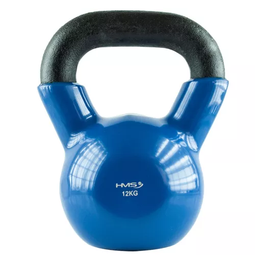 Kettlebell żeliwny HMS KNV12 z powłoką winylową 12 kg
