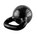 Kettlebell żeliwny HMS KNV12 z powłoką winylową 12 kg - czarny