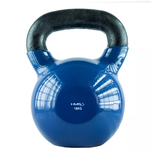 Kettlebell żeliwny HMS KNV16 z powłoką winylową 16 kg