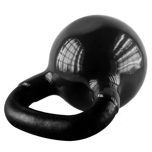 Kettlebell żeliwny HMS KNV24 z powłoką winylową 24 kg - czarny