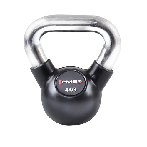 Kettlebell żeliwny ogumowany HMS KGC04 4 kg 