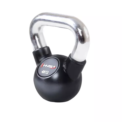 Kettlebell żeliwny ogumowany HMS KGC04 4 kg 