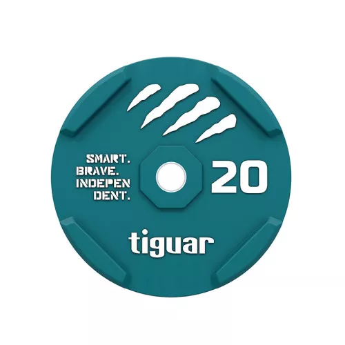 Obciążenie bumper Tiguar kolorowy gumowy 20 kg Obciążenie bumper Tiguar kolorowy gumowy 20 kg