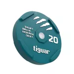 Obciążenie bumper Tiguar kolorowy gumowy 20 kg Obciążenie bumper Tiguar kolorowy gumowy 20 kg