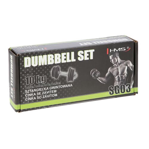 Sztangielka z gwintem HMS SG03 10 kg
