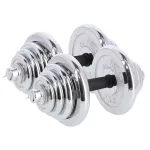 Sztangielki - sztanga prosta i łamana w walizce chrom HMS STC55 55kg Sztangielki - sztanga prosta i łamana w walizce chrom HMS STC55 55kg