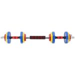 Sztangielki - sztanga w walizce kolorowe HMS SKC20 2 x 10 kg