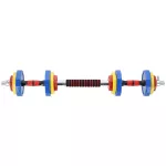 Sztangielki - sztanga w walizce kolorowe HMS SKC20 2 x 10 kg