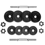 Sztangielki w walizce HMS ST20 2 x 10 kg czarne Sztangielki w walizce HMS ST20 2 x 10 kg czarne