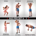 Zestaw ciężarów ogumowanych HMS Proset SGZ215 15 kg w walizce Zestaw ciężarów ogumowanych HMS Proset SGZ215 15 kg w walizce