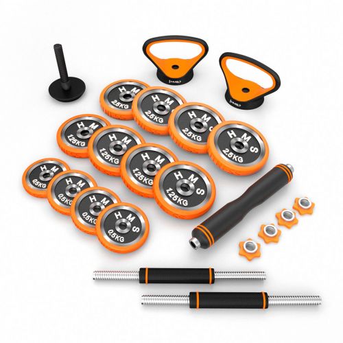 Zestaw ciężarów ogumowanych HMS Proset SGZ220 20 kg w walizce  Zestaw ciężarów ogumowanych HMS Proset SGZ220 20 kg w walizce