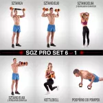 Zestaw ciężarów ogumowanych HMS Proset SGZ220 20 kg w walizce Zestaw ciężarów ogumowanych HMS Proset SGZ220 20 kg w walizce
