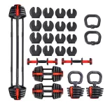 Zestaw regulowanych sztangielek HMS SGR18 Pro SET 3w1 41 kg Zestaw regulowanych sztangielek HMS SGR18 Pro SET 3w1 41 kg