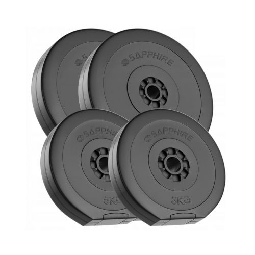 Pakiet obciążeń Sapphire Solid 30 kg (2x5kg, 2x10kg)