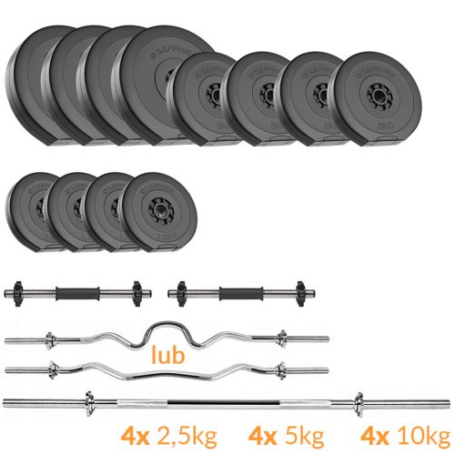 Zestaw obciążeń Sapphire Solid 87 kg