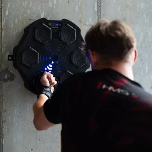 Elektroniczna tarcza bokserska HMS TB02 bluetooth z muzyką i rękawicami