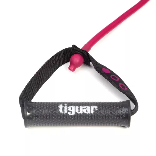Guma fitness tubing double tube  Tiguar 2.0 - śliwka