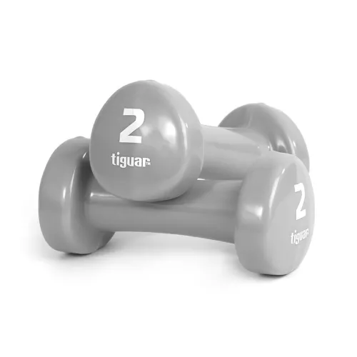 Hantle do ćwiczeń winylowe Tiguar 2 x 2 kg box