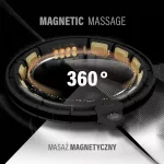 Hula hop z magnesami i obciążnikiem + licznik HMS HHM13 - czarno-złoty Hula hop z magnesami i obciążnikiem + licznik HMS HHM13 - czarno-złoty
